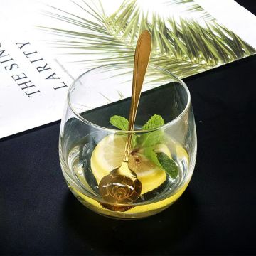 Luxury Round Whisky Koi Wine Crystal Stemless Glasses
