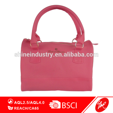 Trendy Solid Pink Silicon Pillow Bag