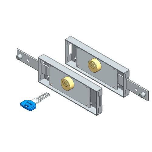 Roller shutter lock set computer key straight bolt