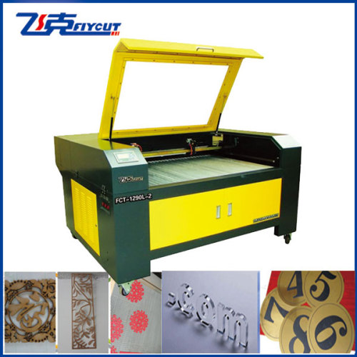 CO2 Laser Cutter with Two Heads, CCD, up-Down Table