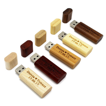 Logo Customized Photography Wood Pen Drive 8 gb