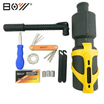 Bike Tool Storage Bottle: Multi Tool with Pump and Puncture Repair Kit