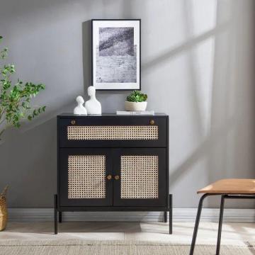 Rustic Style Rattan Wooden Cabinet - Best Price for High Quality Storage Solution