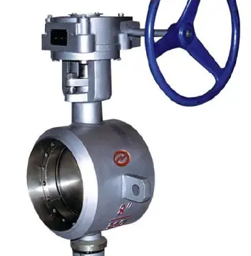 Both weld type metallic hard sealing butterfly valve