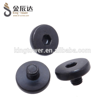 high quality M6*6 black flat hex socket cross-rail machine screws