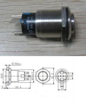 Stainless Steel Metal Push Button Switch