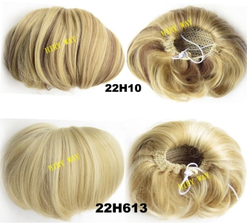 Synthetic Flexible Hair Buns Curly Scrunchy Chignon Elastic Messy Wavy Scrunchies Wrap Ponytail Extensions For Women