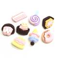 Verschiedene Miniatur Kawaii Dessert Dekor Cabochons Flatback Flat Back Nette Kuchen Charms Verschönerung Haar Dekor Lieferant