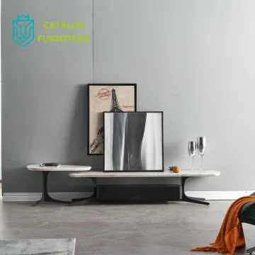 Promotion marble TV stand simple design marble modern minimalism marble TV stand