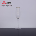 Bulk glassware gold rim crystal glass wholesale glass