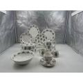 Underglaze colored ceramic tableware