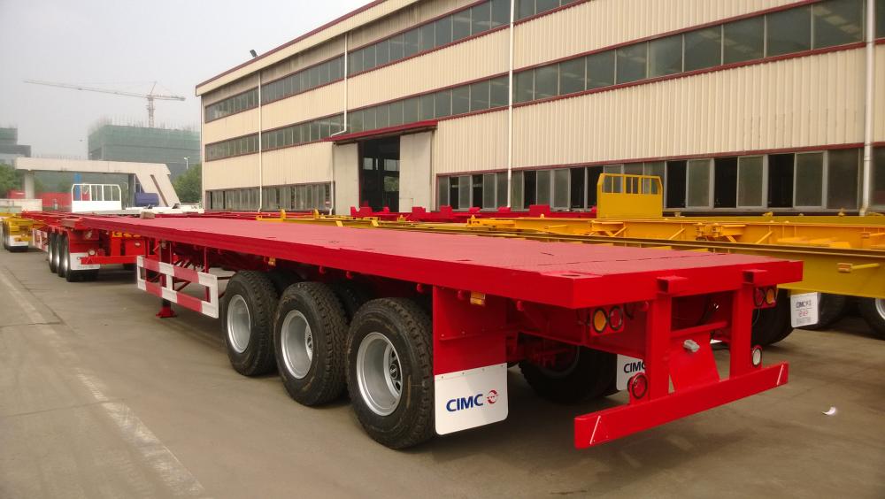 Lr 40 Tri Axle Flatbed Semi Trailer