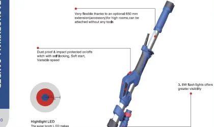 Customizable OEM & ODM Powerful Electric Drywall Sanding Machine with Vacuum Wall Sanders
