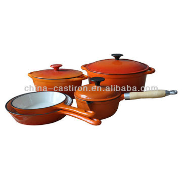 enamel casserole cookware set