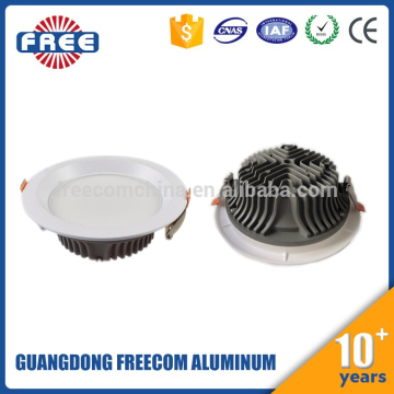 Indoor lighting Aluminum 5w 10w 15w 20w 30w led recessed downlight SMD down light housing parts factory direct