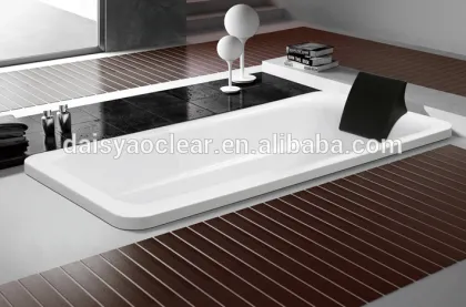 Acrylic bathtub with shower and pillows, round bath tub for adults.