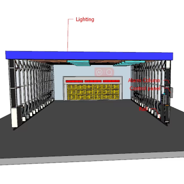 Mobile Large Grinding Retractable Spray Paint Booth from China - Space-Saving Solution for Heavy Parts Painting