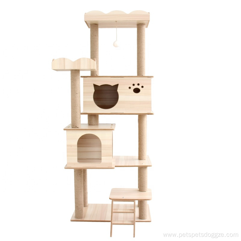 Wood Cat Climbing Frame Cat Condos Tower Cat