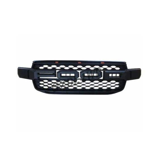 ABS Grille - Compatible with Ranger 2022: Front Grille Mesh with Black Logo for Car Decoration