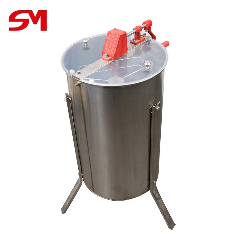 Stainless Steel 20 Frame Honey Extractor with 4 Frame Making Machine - Manual