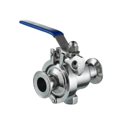 Stainless steel non-stagnant ball valve