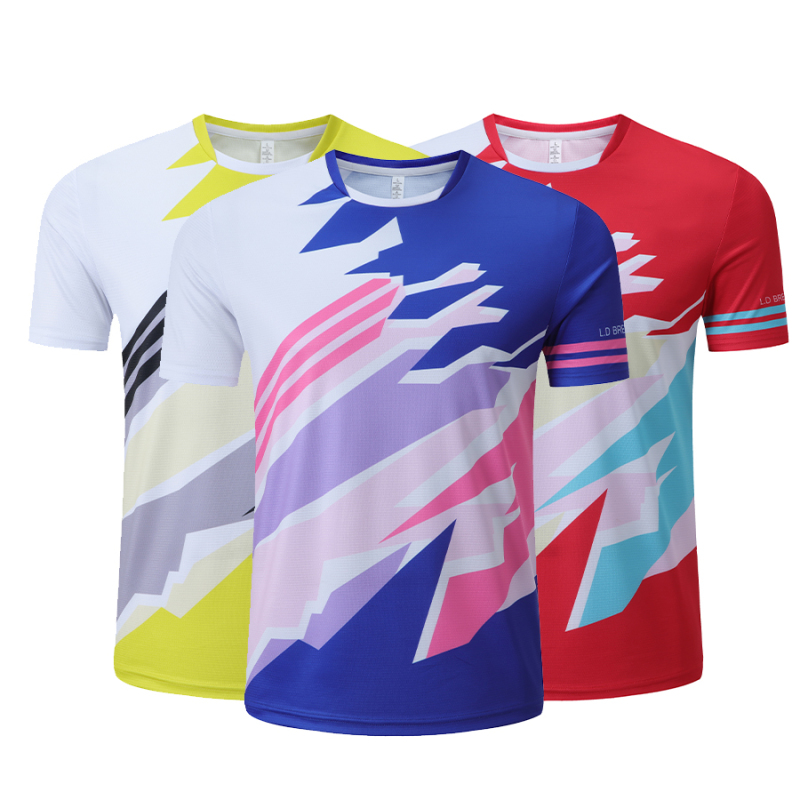 Quick-Dry Training Jersey with Geometric Patch Design