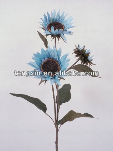 drak light blue sunflowers best artificial flowers 20603SN