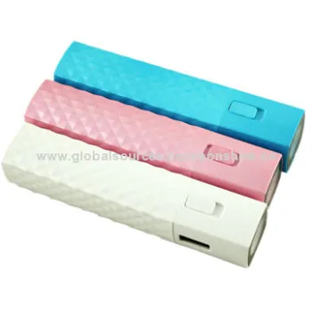 Mascara shaped power bank with high power LED light
