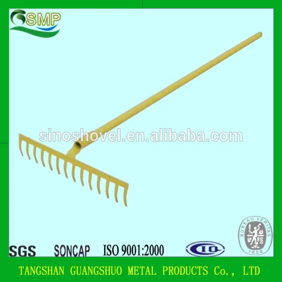 steel handle garden rake
