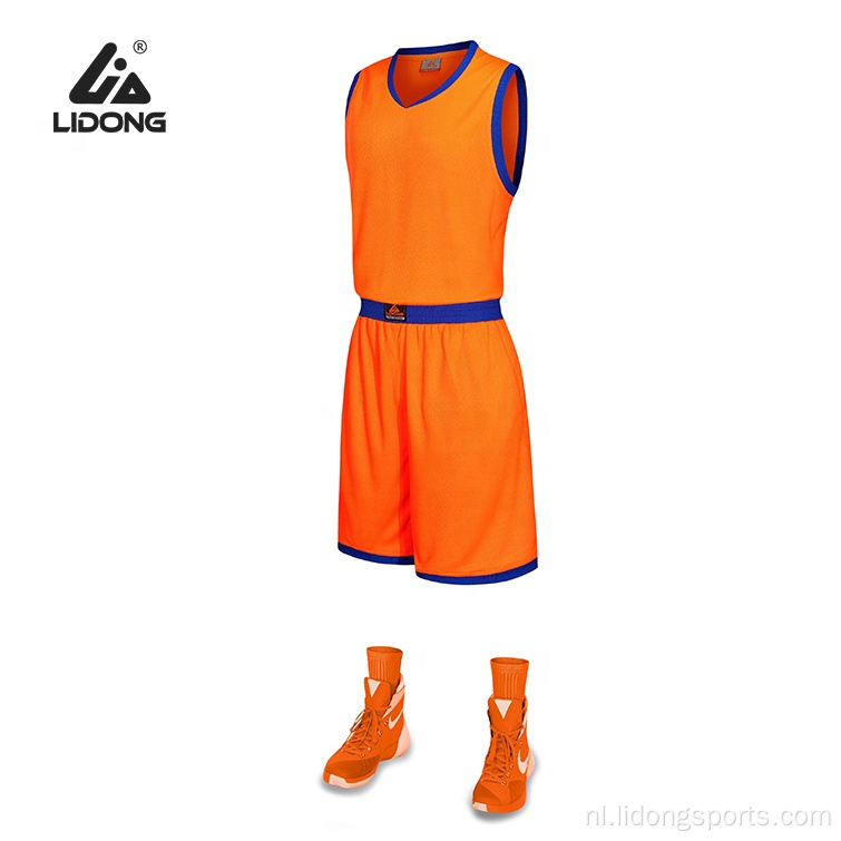 Nieuw ontwerp basketbal uniform basketbalteam jersey