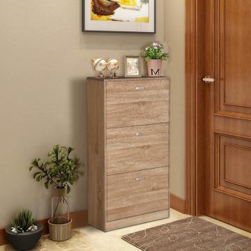 Modern Design Sliding Door Wooden Shoe Storage Cabinet