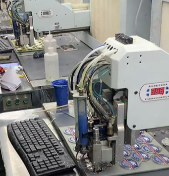 dispensing baked paint