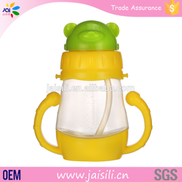 cheap wholesale logo printed silver nano baby feeding bottle