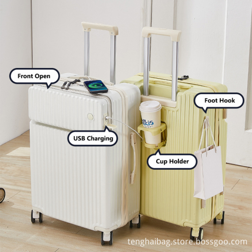 Abs pc trolley luggage 20 24 28 inch
