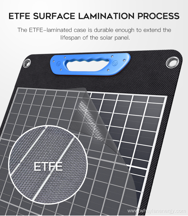 High Efficiency Foldable Solar Panel with Typc C