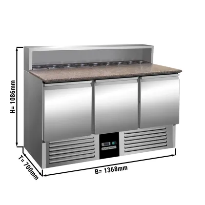 Air-Cooled Table Refrigerator Under Counter Refrigerator Commercial Counter Pizza Prep Table Refrigerator