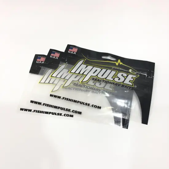 Resealable Transparent With Window Tobacco Storage Smell proof bag