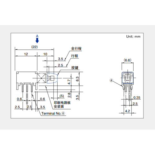 Sppj3 series push switch