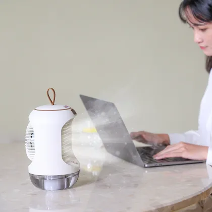 spray air cool fan humidification cooling fan