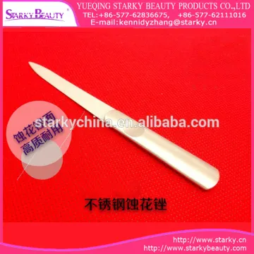 2016 new arrival Stainless steel 2 sides nail file,nail buffer