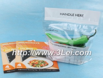 Microwave steam bags, Steaming Cooking Bags