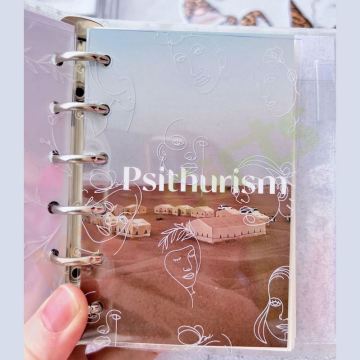 Transparent Plastic Dashboard Insert Divider for Planner Agenda Binder - Custom White Printing PP