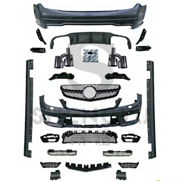 Auto Accessories for Benz W204 to C63 AMG: Bumpers, Grille, Side Skirts, Hood, Headlamps, Tail Throat