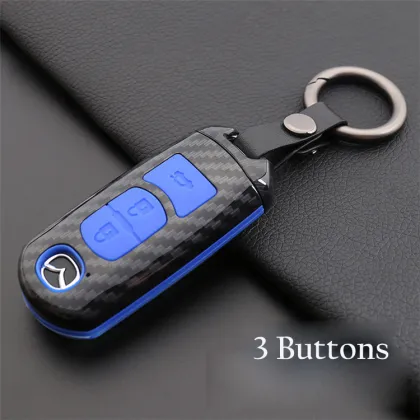 Intelligent Custom Silicone Buttons Car Key Cover Chain for Mazda CX-3 CX-5 CX-7