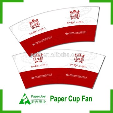 blank Paper cup Fan GSM 150 15g PE