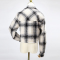 Brushed Twill Check Shirt Jacket