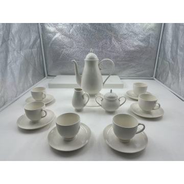 Minimally designed ceramic tea set