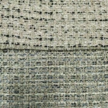 Stylowy projekt Boucle z lureksową tkaniną