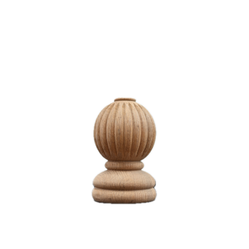 Globular Newel Post Cap Wooden untuk Pangsapuri Moden