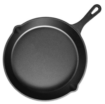 Indoor Outdoor Non-Stick Cast Iron Grill Skillet Frying Pan
